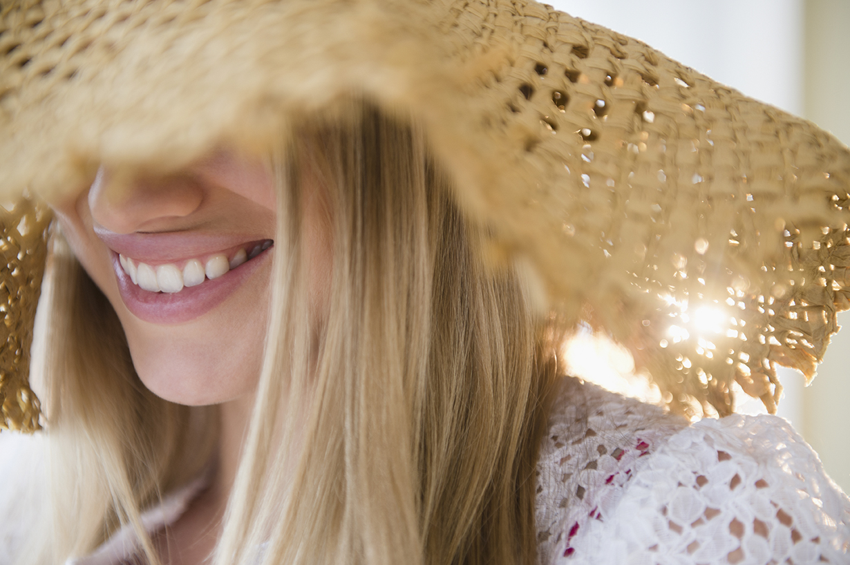 Girl with sunhat